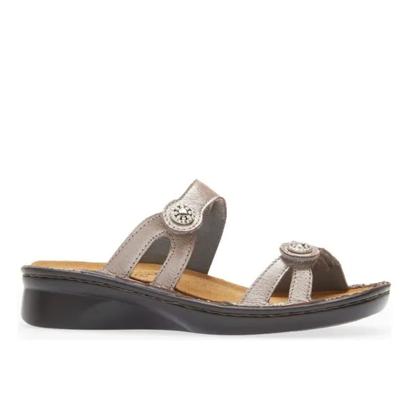 NAOT Trinton Sandals, Silver Threads Silver Size EU 40, US 9