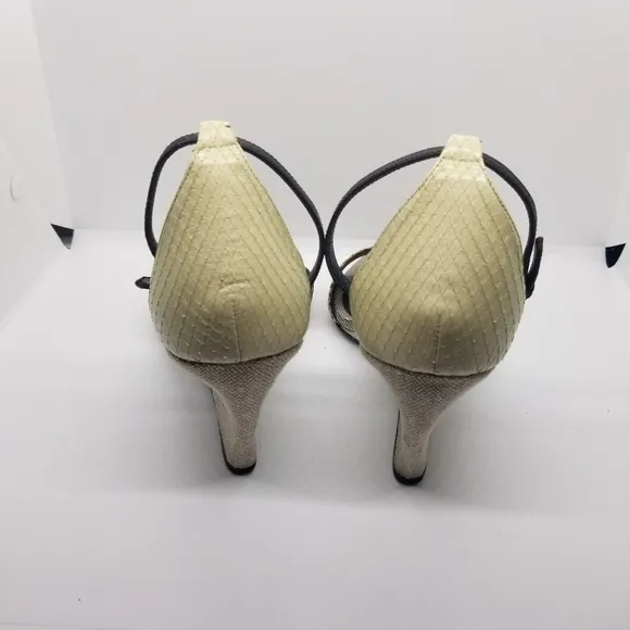 Narciso Rodriguez snakeskin wedge sandals