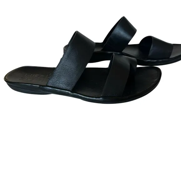 NATURALIZER GENN-DRIFT BLACK LEATHER SANDAL SIZE 7