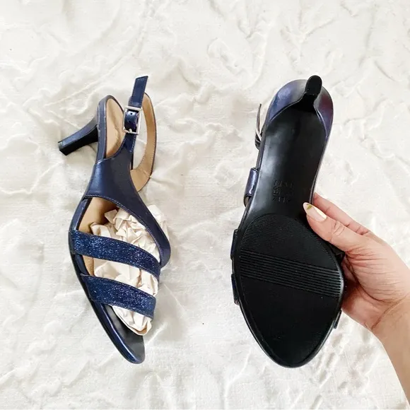 Naturalizer Glitter Taimi Dress Sandals Size 8.5 New
