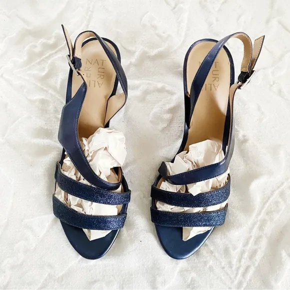Naturalizer Glitter Taimi Dress Sandals Size 8.5 New