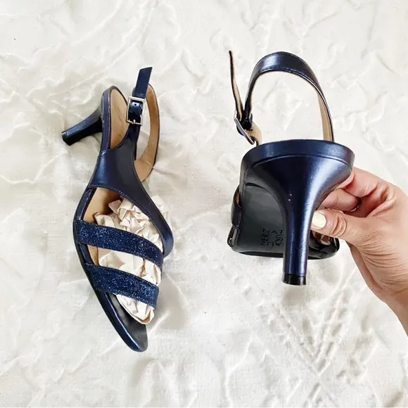 Naturalizer Glitter Taimi Dress Sandals Size 8.5 New