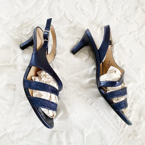 Naturalizer Glitter Taimi Dress Sandals Size 8.5 New