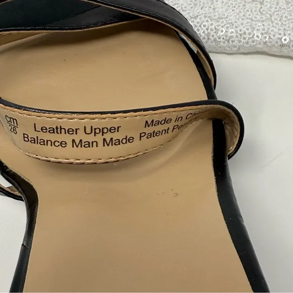 Naturalizer Mallory Ankle Strap Sandals/ Heels Black Size 9 Women’s.