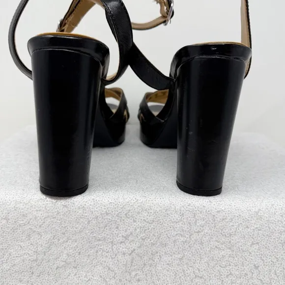 Naturalizer Mallory Ankle Strap Sandals/ Heels Black Size 9 Women’s.