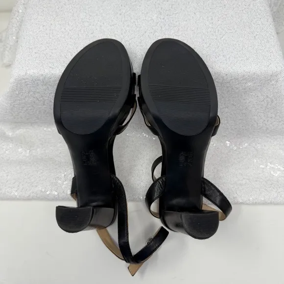 Naturalizer Mallory Ankle Strap Sandals/ Heels Black Size 9 Women’s.