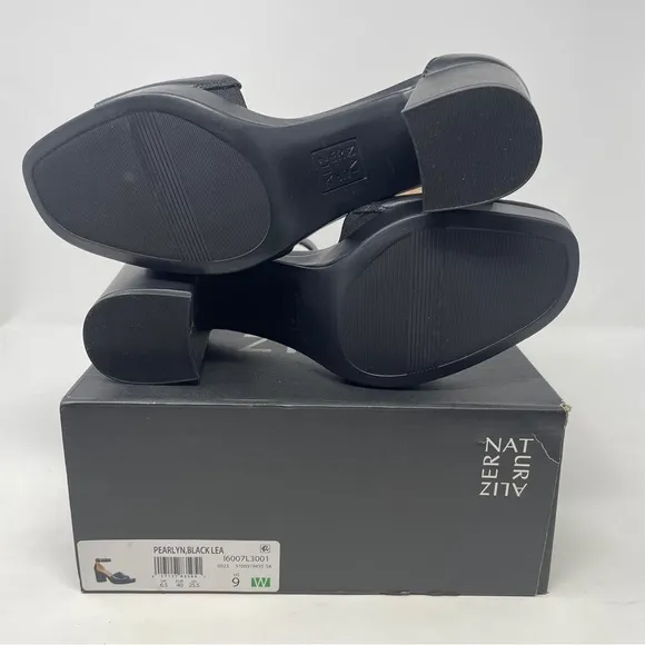 Naturalizer Pearlyn Ankle Strap Block Heel Chunky Platform Sandals - NWT