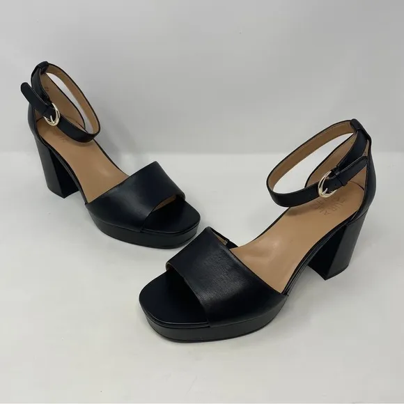 Naturalizer Pearlyn Ankle Strap Block Heel Chunky Platform Sandals - NWT