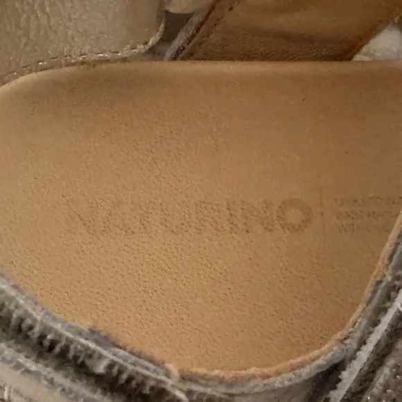 Naturino Girls Silver Glitter Sandals - Size 29 / US 12