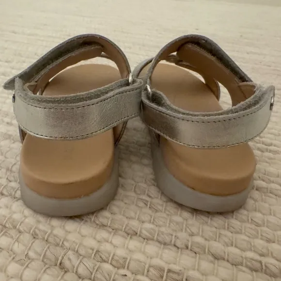 Naturino Girls Silver Glitter Sandals - Size 29 / US 12