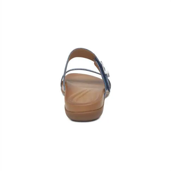 NEW AETREX women's mimi sandal in navy