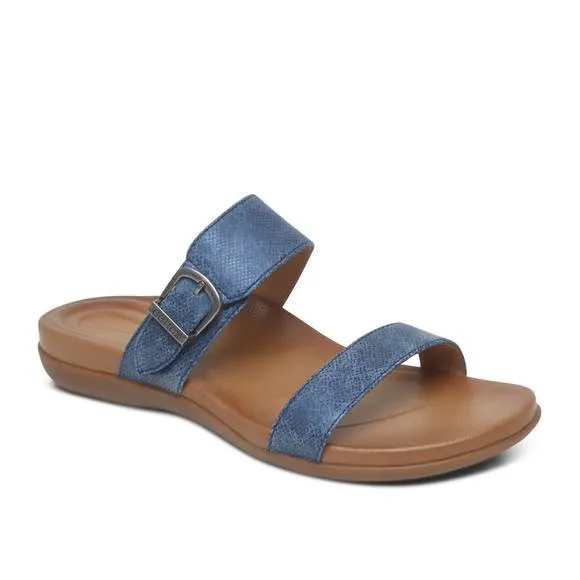 NEW AETREX women's mimi sandal in navy