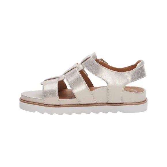 NEW AETREX women's romy sandals in champagne