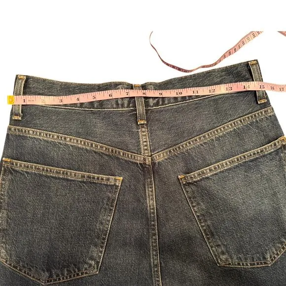 New AGOLDE Valeria Jean in Valley Dark Wash Wide Leg Baggy Loose 27