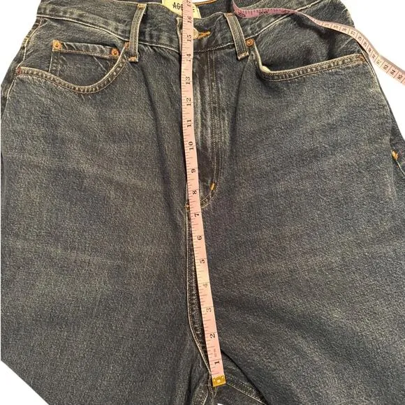 New AGOLDE Valeria Jean in Valley Dark Wash Wide Leg Baggy Loose 27