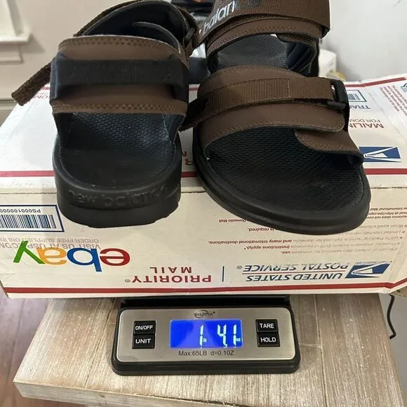 New Balance 250 Adjustable Adrift Sandals Mens SUA250B1 Brown Size 12