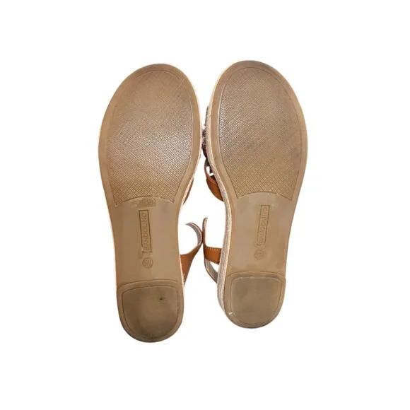 New! Bandolino Women's Petty Flat Espadrille Sandals- Size 8.5