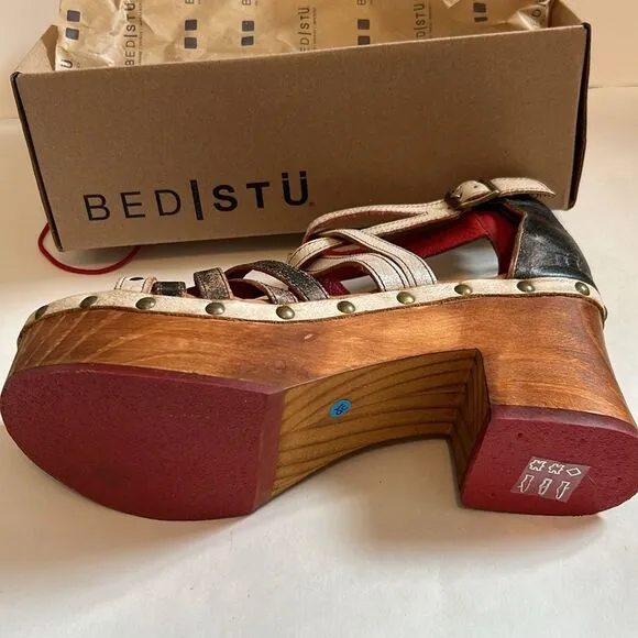 NEW BED|STU Antonelli Platform Leather Sandals Woman's Size 11 New NIB