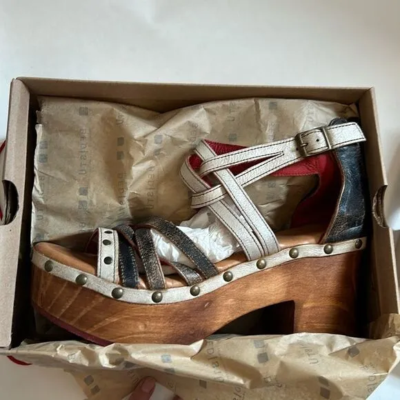 NEW BED|STU Antonelli Platform Leather Sandals Woman's Size 11 New NIB