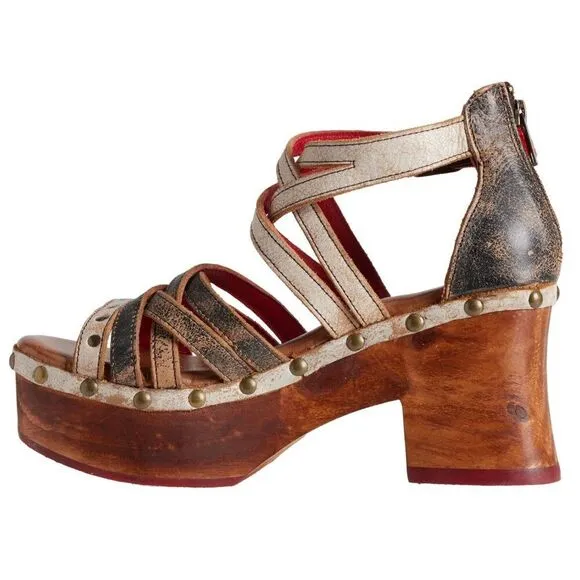 NEW BED|STU Antonelli Platform Leather Sandals Woman's Size 11 New NIB