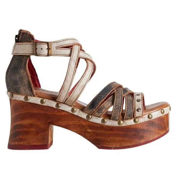 NEW BED|STU Antonelli Platform Leather Sandals Woman's Size 11 New NIB