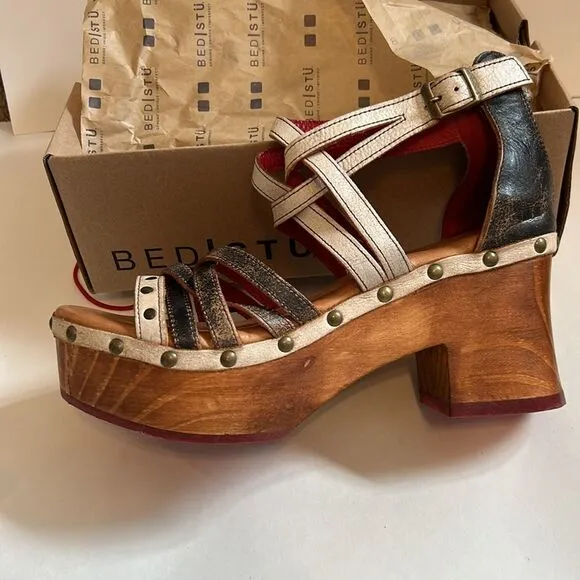 NEW BED|STU Antonelli Platform Leather Sandals Woman's Size 11 New NIB