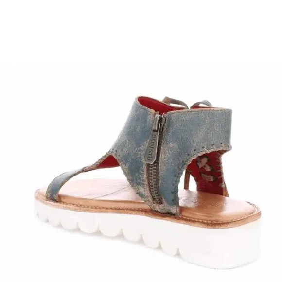 NEW BEDSTU women's zoe ii sandals in dark teal lux