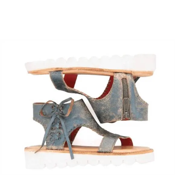 NEW BEDSTU women's zoe ii sandals in dark teal lux
