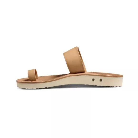NEW  BEEK Leather Whistler Toe Ring Sandals honey for women 254 6M8T