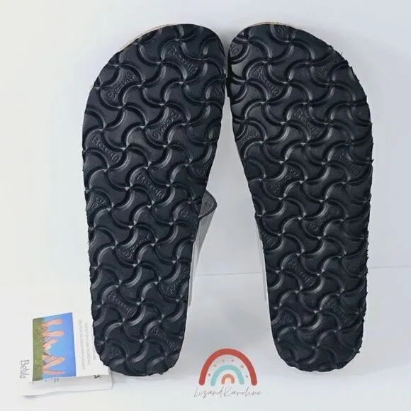 New! Betula by Birkenstock Mia Soft Silver Sandals
