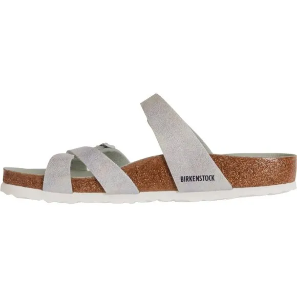 NEW Birkenstock Made in Germany Franca Sandals - Birko-Flor®  Iridescent Matcha2