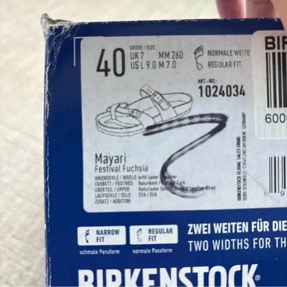 NEW Birkenstock Mayari Fuchsia Pink Strappy Sandals New Women’s EU 40 Regular