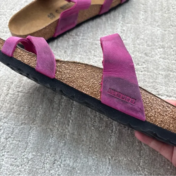 NEW Birkenstock Mayari Fuchsia Pink Strappy Sandals New Women’s EU 40 Regular