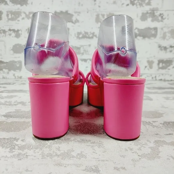 NEW BP Raquelle Wedge Pink Summer Platform Sandals W785