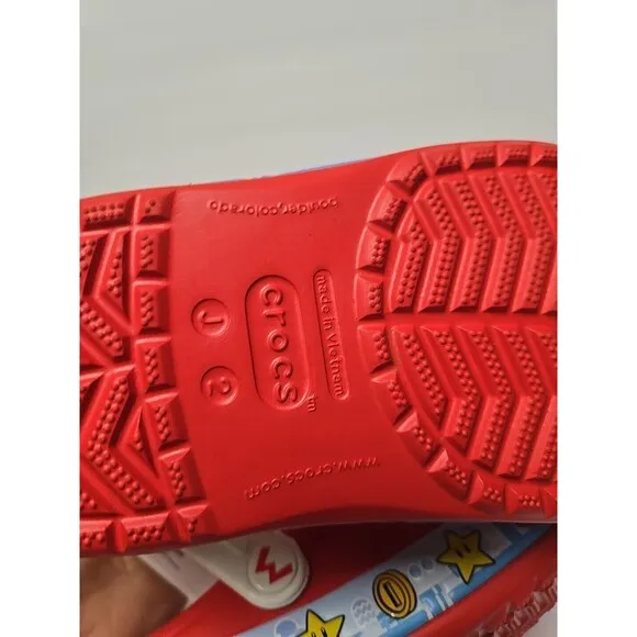 NEW CROCS FunLab SUPER MARIO Light Up Kids Clog Sandals Slip On Child Kid 2