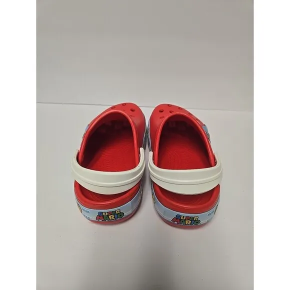 NEW CROCS FunLab SUPER MARIO Light Up Kids Clog Sandals Slip On Child Kid 2