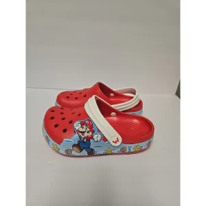 NEW CROCS FunLab SUPER MARIO Light Up Kids Clog Sandals Slip On Child Kid 2