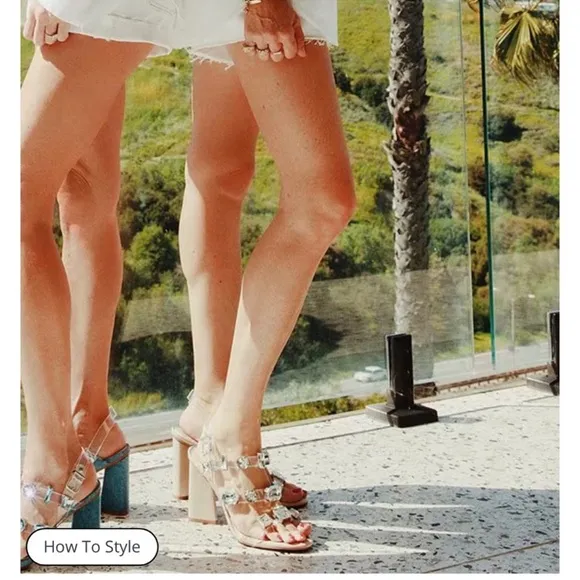 NEW Dannijo x Gianni Bini Bianca Jeweled Dress heel sandals women size 6, 7.5