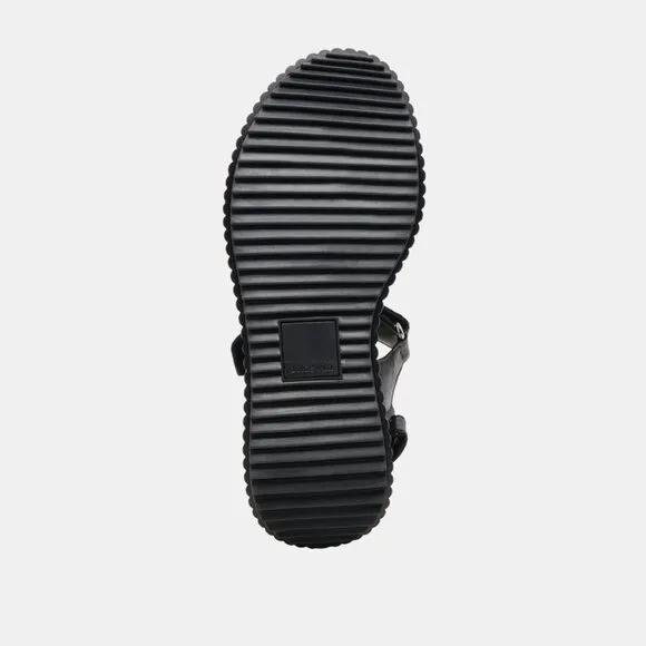 NEW DOLCE VITA Leather Debra Sandals midnight black for women 462tn