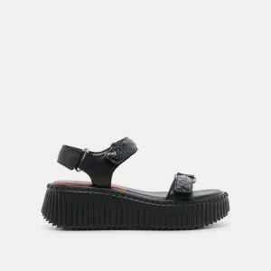 NEW DOLCE VITA Leather Debra Sandals midnight black for women 462tn