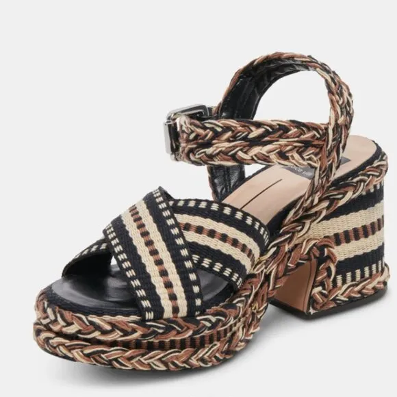 .NEW DOLCE VITA Made In Brazil Grayce Heel Sandals black multi for women…