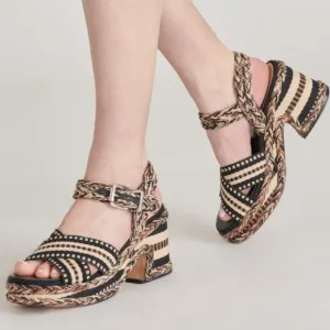 .NEW DOLCE VITA Made In Brazil Grayce Heel Sandals black multi for women…