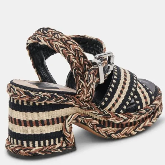 .NEW DOLCE VITA Made In Brazil Grayce Heel Sandals black multi for women…