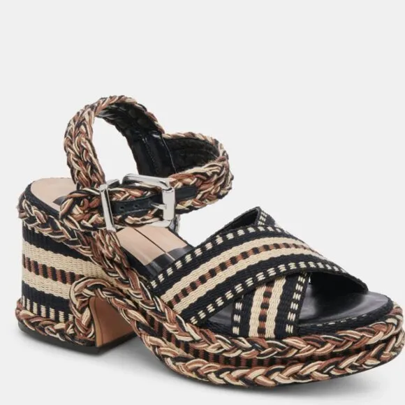 .NEW DOLCE VITA Made In Brazil Grayce Heel Sandals black multi for women…