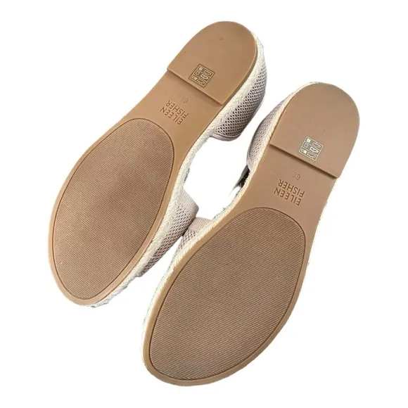 New! Eileen Fisher Mews Slip On Padded Espadrille Sandals