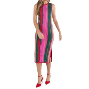 NEW EMILY MCCARTHY simone sweater dress in tinsel