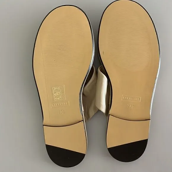 New Everlane The Day Twist Sandal in Warm Khaki Size 7.5