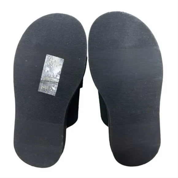 NEW Everlane The ReKnit City Flatform Sandal Womens 5.5 Black