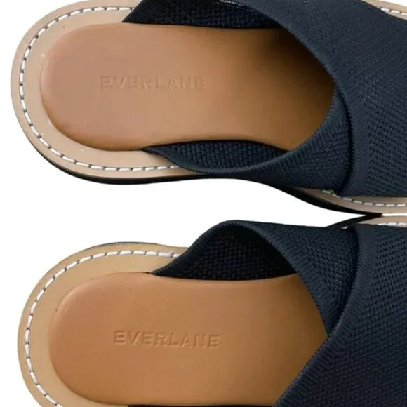 NEW Everlane The ReKnit City Flatform Sandal Womens 5.5 Black