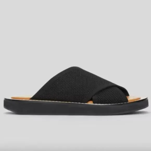 NEW Everlane The ReKnit City Flatform Sandal Womens 5.5 Black